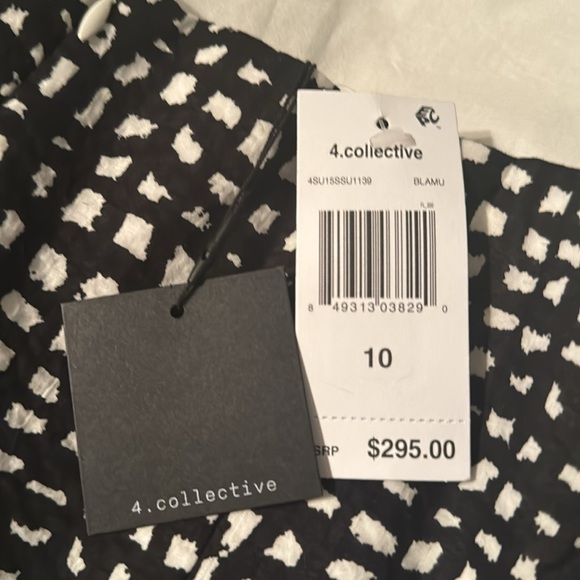 4.Collective Barcelona Dress, Black Checkered,Sleeveless Midi Dress Size 10 NWT - Picture 10 of 10